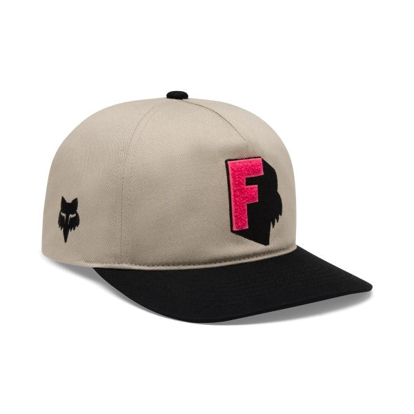 Casquette Fox Shadow Snapback/Fox/gris noir, de face