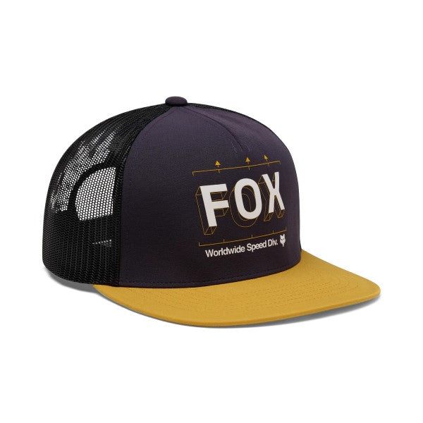 Casquette Image Print Snapback Trucker/Fox/bleu brun, de face