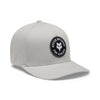 Casquette Badge Flexfit/Fox/gris clair, de face