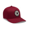 Casquette Badge Flexfit/Fox/rouge foncé, de face