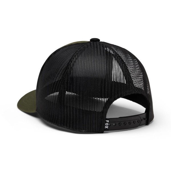 Casquette Block Mesh Trucker/Fox/olive, de dos