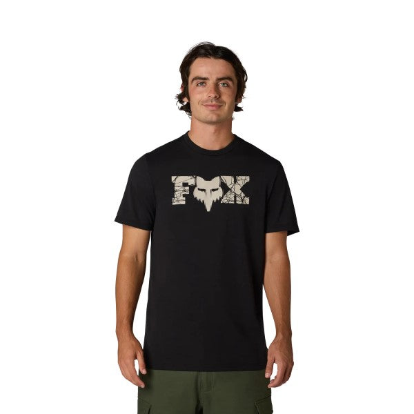 T-shirt Diffuse Dri-Release/fox/noir; de face