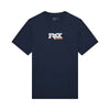T-shirt Checker 195 Original/Fox/bleu foncé, de face 