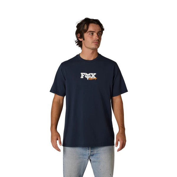 T-shirt Checker 195 Original/Fox/bleu foncé, de face 