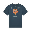 T-shirt Image Print Femme/Fox/bleu, de face