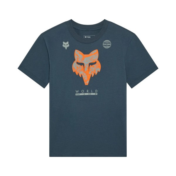 T-shirt Image Print Femme/Fox/bleu, de face