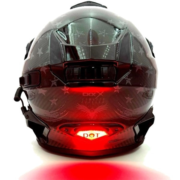 Lumière de Sécurité pour Casque Mission Fini Lustré allumée