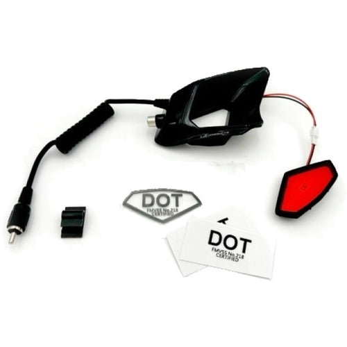 Lumière de Sécurité pour Casque Mission Fini Lustré avec accessoires au-dessus