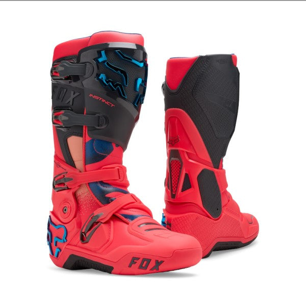 Bottes de Motocross Instinct Vision Edition Limitée Rose/Noir/Bleu