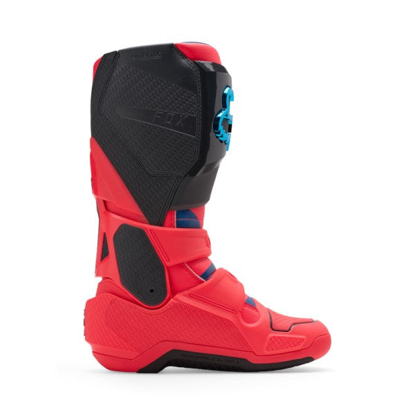 Bottes de Motocross Instinct Vision Edition Limitée Noir/Rose/Bleu, Côté Intérieur