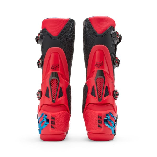 Bottes de Motocross Instinct Vision Edition Limitée Noir/Rose/Bleu, Arrière 