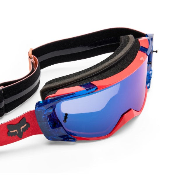 Lunette de Motocross Vue Vision Vivid Edition Limitée Rose, Lentille Bleu Clair