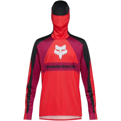 Chandail de Motocross Ranger Drive Rouge/Noir de face