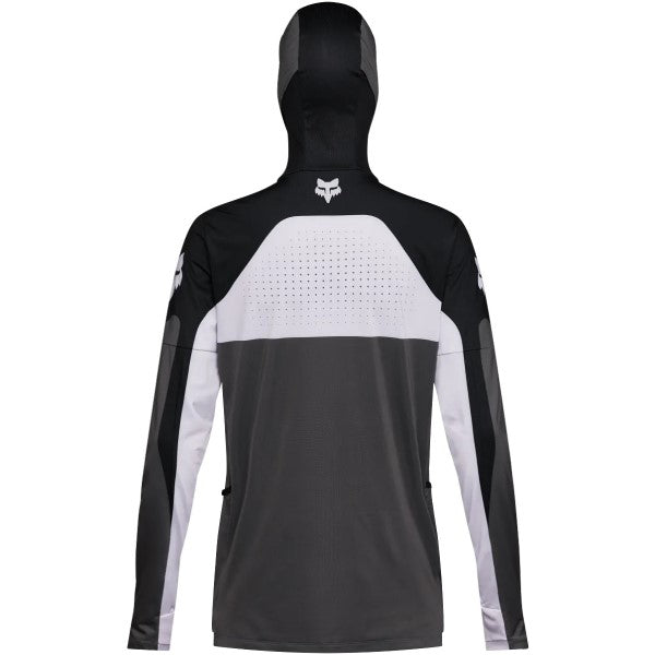 Chandail de Motocross Ranger Drive Gris/Blanc de dos