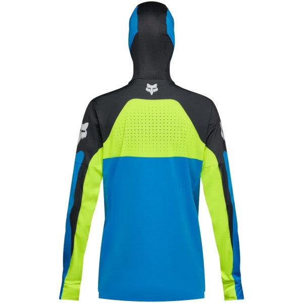 Chandail de Motocross Ranger Drive Bleu/Jaune de dos