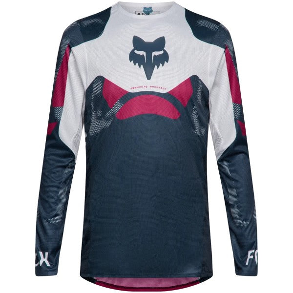 Chandail de Motocross Flexair Tactile Noir/Gris/Rouge de face