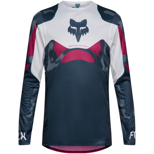 Chandail de Motocross Flexair Tactile Noir/Gris/Rouge de face