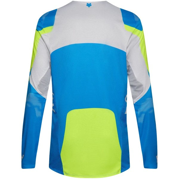 Chandail de Motocross Flexair Tactile Bleu/Jaune de dos