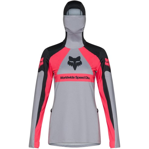 Chandail de Motocross Ranger Drive Femme Gris/Rose de face