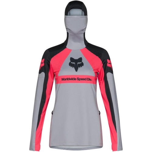 Chandail de Motocross Ranger Drive Femme Gris/Rose de face