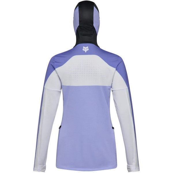 Chandail de Motocross Ranger Drive Femme Blanc/Mauve de dos
