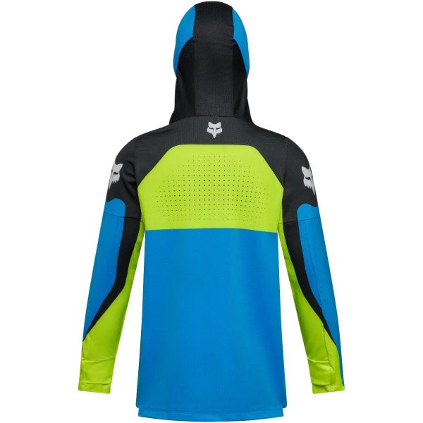 Chandail de Motocross Ranger Drive Junior Bleu/Jaune de dos