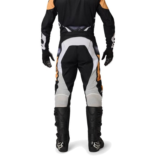 Pantalon de Motocross 180 Noble Noir/Blanc essayage de dos