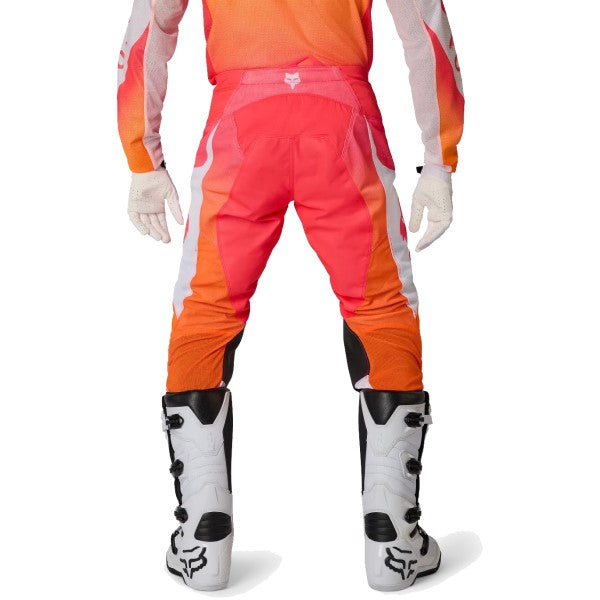 Pantalon de Motocross 180 Air Taper Rose/Orange essayage de dos