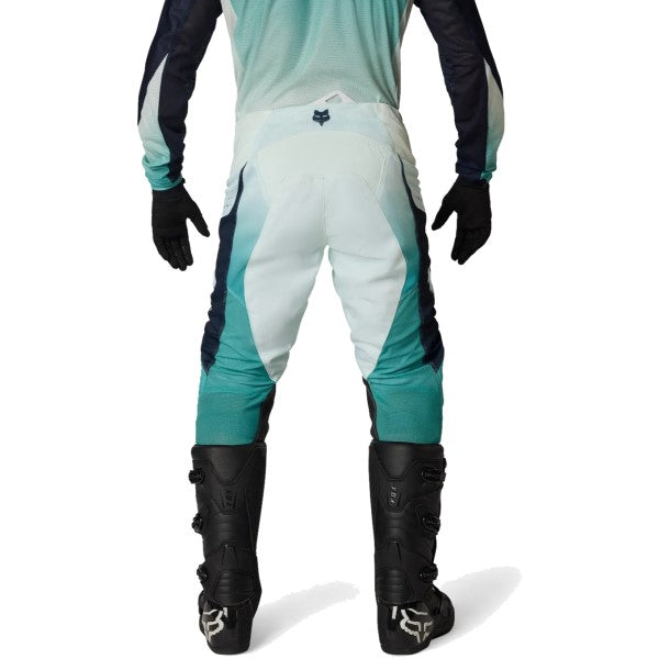 Pantalon de Motocross 180 Air Taper Bleu/Blanc essayage de dos