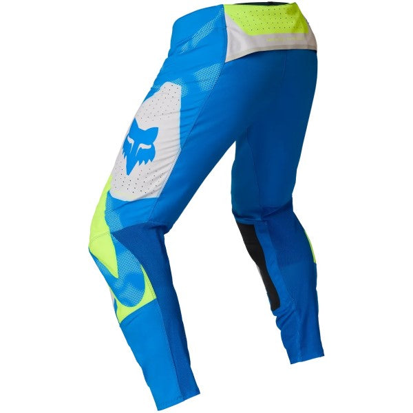 Pantalon de Motocross Flexair Tactile Bleu/Jaune de dos