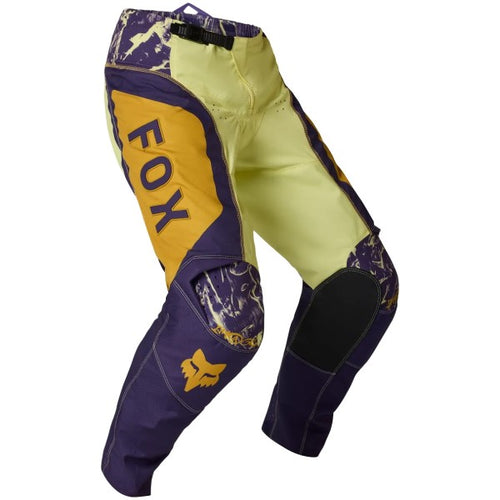 Pantalon de Motocross 180 Image Print Orange/Jaune incliné de face
