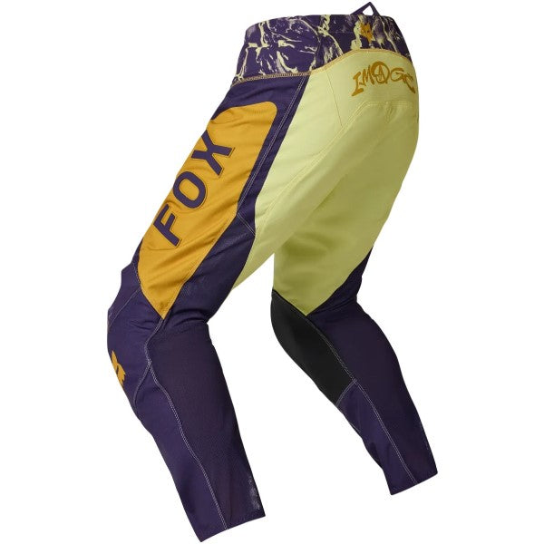 Pantalon de Motocross 180 Image Print Orange/Jaune incliné de dos