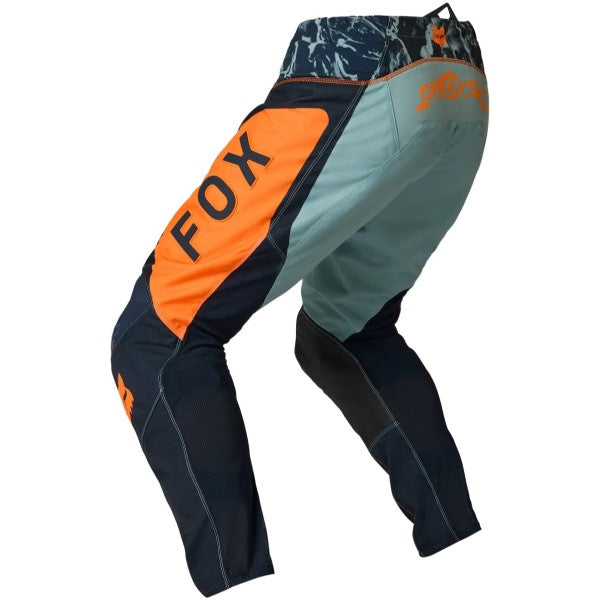 Pantalon de Motocross 180 Image Print Bleu/Orange de dos