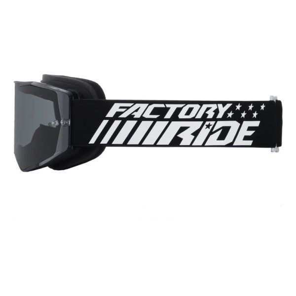 Lunette de Motocross Factory Ride Noir, de côté