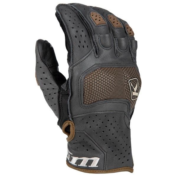 Gants de Moto Badlands Aero Pro Klim Noir/Brun, extérieur