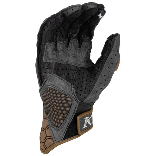 Gants de Moto Badlands Aero Pro Klim Noir/Brun, intérieur