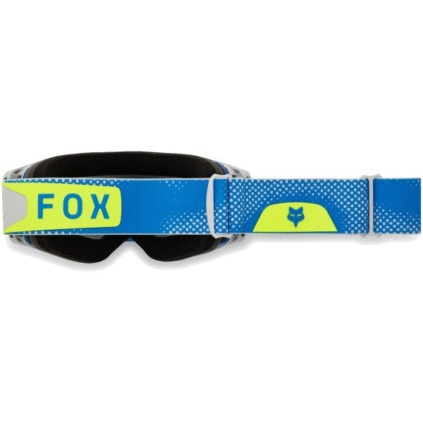 Lunette de Motocross Vue Tactile Bleu/Jaune de dos