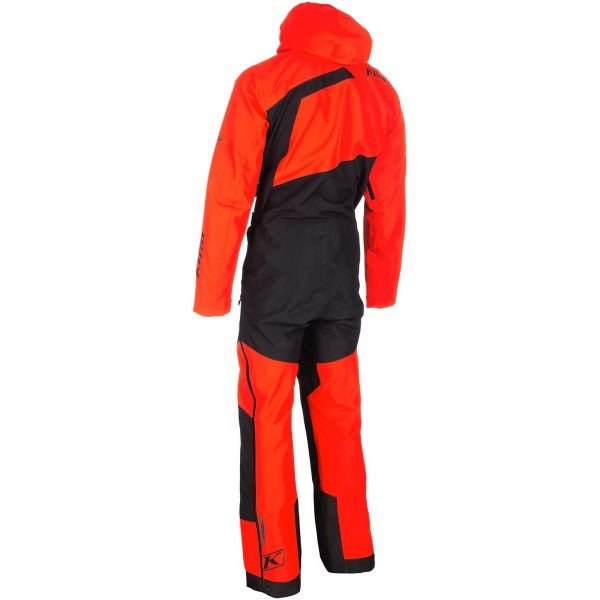 Ensemble de Motoneige Ripsa Rouge/Noir incliné de dos