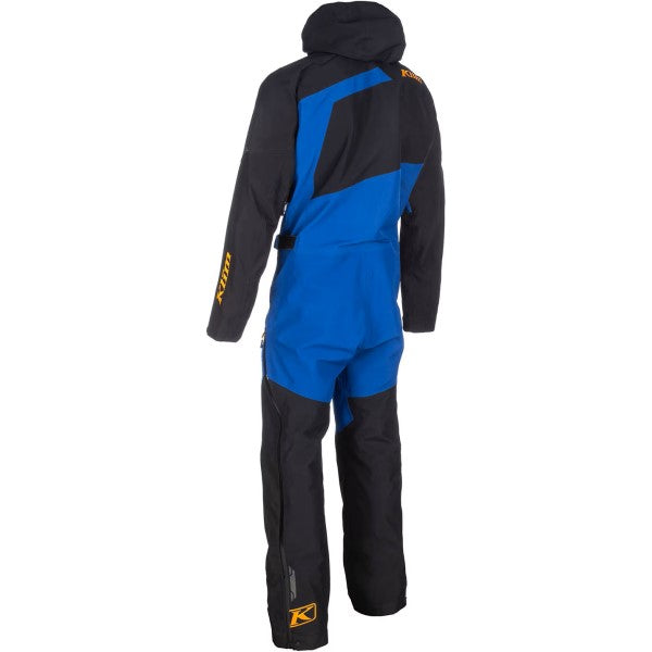 Ensemble de Motoneige Ripsa Bleu/Noir incliné de dos