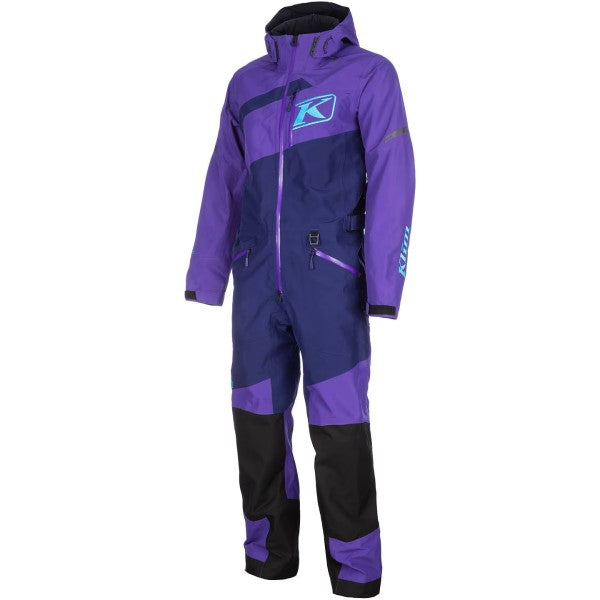 Ensemble de Motoneige Ripsa Mauve/Bleu incliné de face