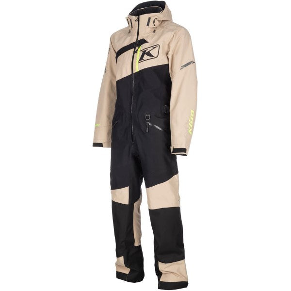 Ensemble de Motoneige Ripsa Noir/Beige incliné de face