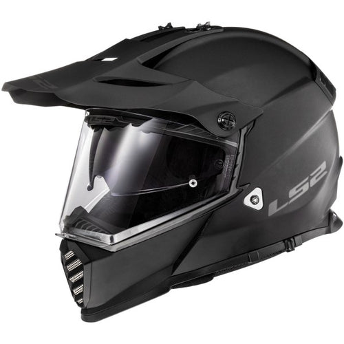 Casque de Moto Aventure Blaze Noir Mat  incliné de droite