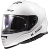 Casque Intégral de Moto Assault Solid Blanc incliné de droite