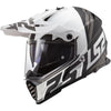 Casque de Moto Aventure Blaze Noir/Blanc incliné de droite