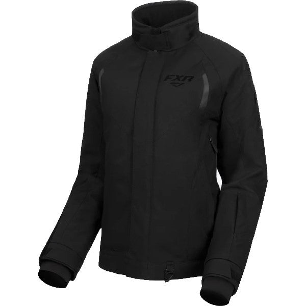 Manteau de Motoneige Team FX noir, de face