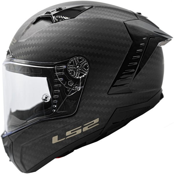 Casque Intégral de Moto Thunder Carbone Noir/Carbone de droite