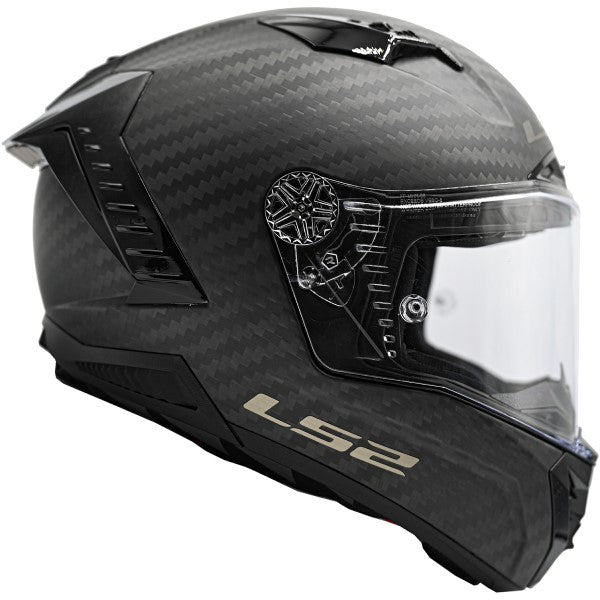 Casque Intégral de Moto Thunder Carbone Noir/Carbone de gauche