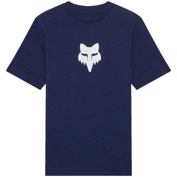 T-Shirt Fox Head Junior Bleu Foncé de face