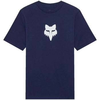 T-Shirt Fox Head Junior Bleu Foncé de face