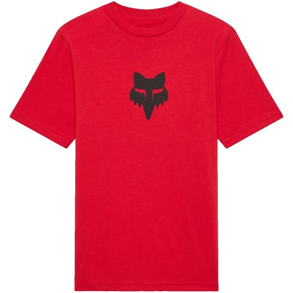 T-Shirt Fox Head Junior Rouge de face